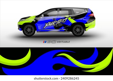  vector design for rally racing car livery wrapping