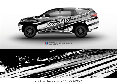  vector design for rally racing car livery wrapping