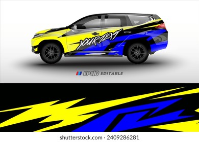  vector design for rally racing car livery wrapping