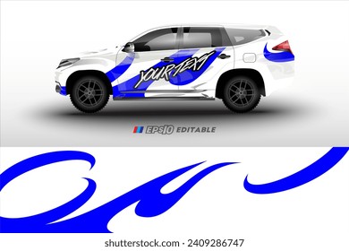  Vektordesign für Rallye-Rennwagen-Verkleidung