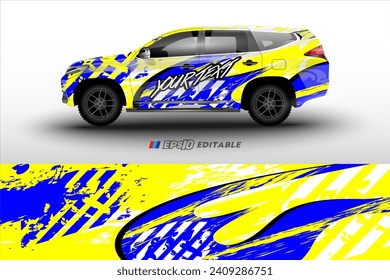  Vektordesign für Rallye-Rennwagen-Verkleidung