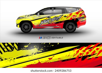  vector design for rally racing car livery wrapping
