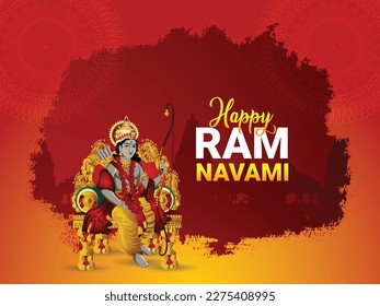 Vektordesign Ram navami-Hintergrund