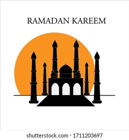 Vector Design - Ramadan Kareem (Mosque)