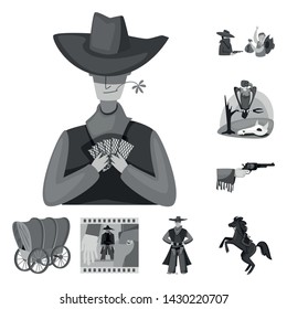 Vector design of ranch and farm logo. Collection of ranch and history vector icon for stock.