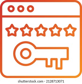 Vector Design Rank Keywords Icon Style