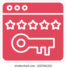 Vector Design Rank Keywords Icon Style