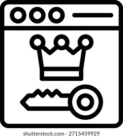 Vector Design Rank Keywords Icon Style