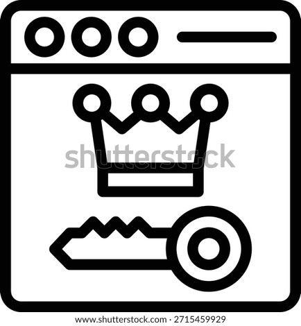 Vector Design Rank Keywords Icon Style