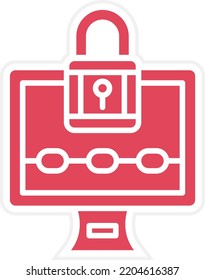 Vector Design Ransomware Icon Style