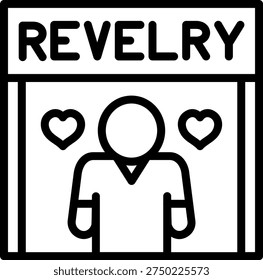 Vector Design Rapturous Revelry Icon Style