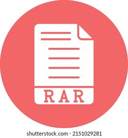 Vector Design RAR Icon Style