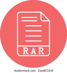 Diseño de vectores Estilo de iconos RAR