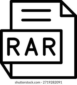 Diseño de Vector RAR Icon Style