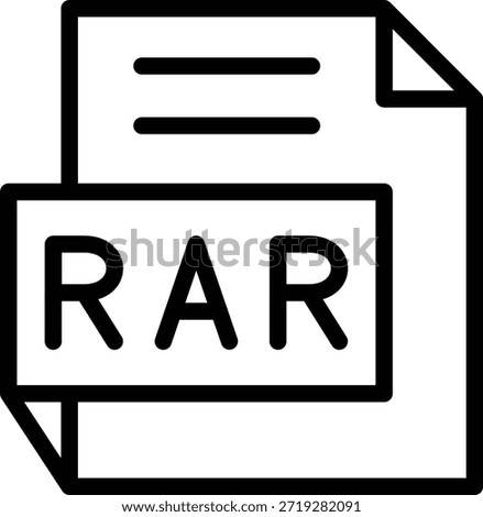 Vector Design RAR Icon Style