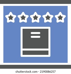 Vector Design Design Rating Icon Style