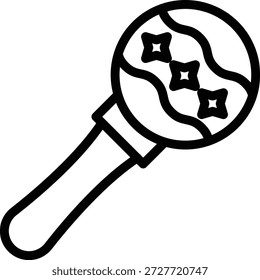 Vektordesign-Rattle-Symbolstil