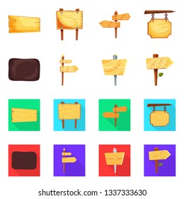 Vector design of raw  and forest  icon. Collection of raw  and hardwood stock symbol for web.