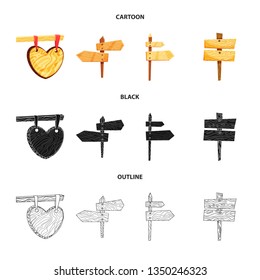 Vector design of raw  and forest  icon. Set of raw  and hardwood stock vector illustration.