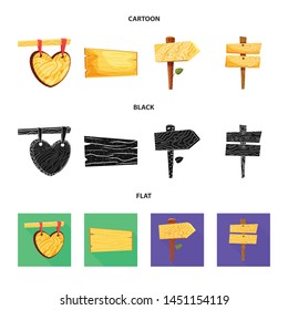 Vector design of raw and forest icon. Collection of raw and hardwood vector icon for stock.