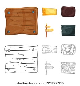 Vector design of raw  and forest  logo. Set of raw  and hardwood vector icon for stock.