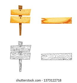 Vector design of raw  and forest  logo. Collection of raw  and hardwood vector icon for stock.