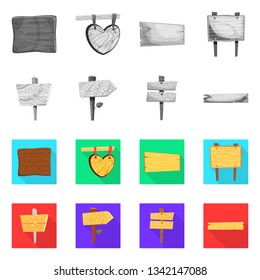 Vector design of raw  and forest  sign. Set of raw  and hardwood vector icon for stock.