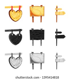 Vector design of raw  and forest  symbol. Collection of raw  and hardwood vector icon for stock.