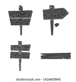 Vector design of raw and hardwood sign. Set of raw and wood stock vector illustration.