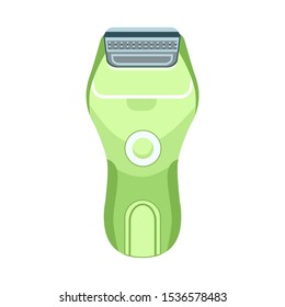 Vector design of razor and electric sign. Graphic of razor and modern vector icon for stock.