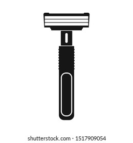 Vector design of razor and hair icon. Web element of razor and shaving stock vector illustration.
