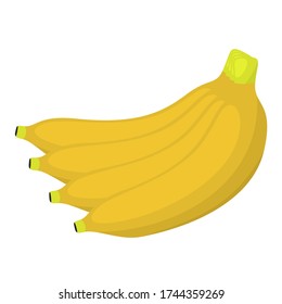 Diseño vectorial de un icono de plátano realista