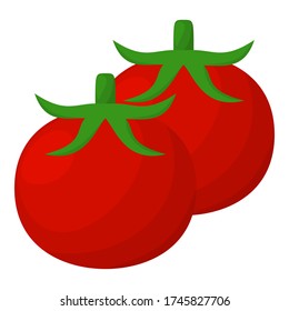 Vector design of a realistic tomato icon