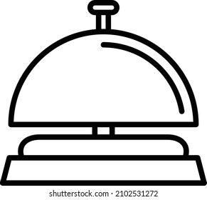 Vector Design Reception Bell Icon Style