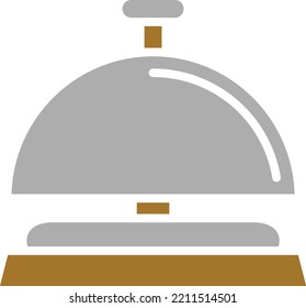 Vector Design Reception Bell Icon Style