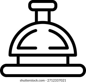 Vektor Design Rezeption Glocke Symbol Stil