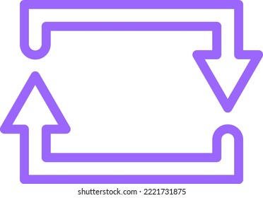 Vector Design Rectangular Arrow Icon Style