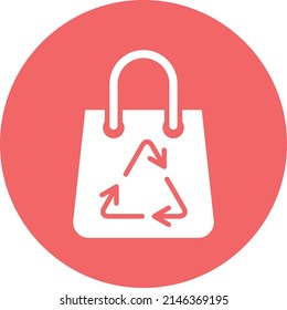 Vector Design Recycle Bag Icon Style