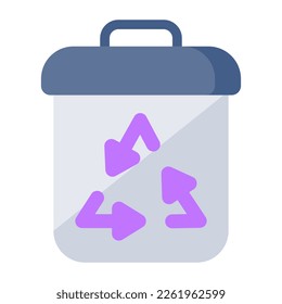 Diseño vectorial de la papelera de reciclaje