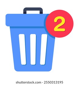 Vector design of recycle bin