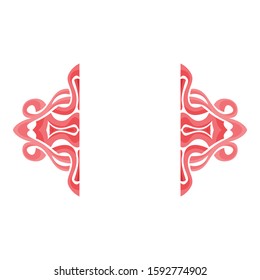 Vector Design of Red Rope Ornaments