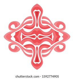 Vector Design of Red Rope Ornaments