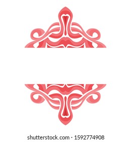 Vector Design of Red Rope Ornaments