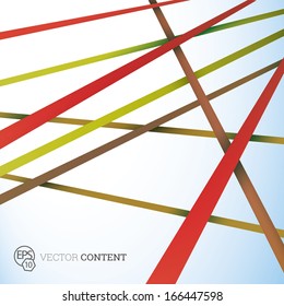 Vector design. Red yellow edition of straight crossing lines in a scalable eps10 geometric composition. Stripes for webdesign, printed brochure or for infographics abstract  illustration background  