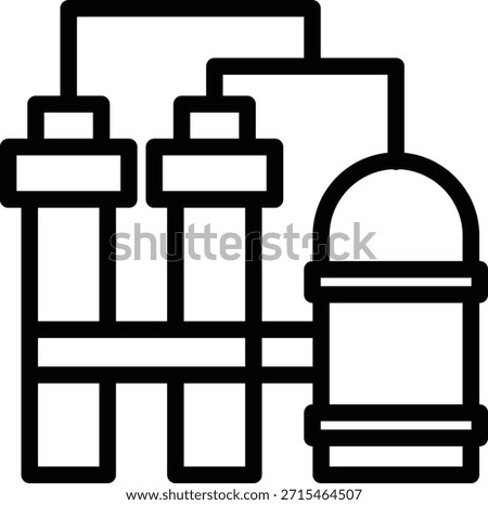 Vector Design Refinery Icon Style
