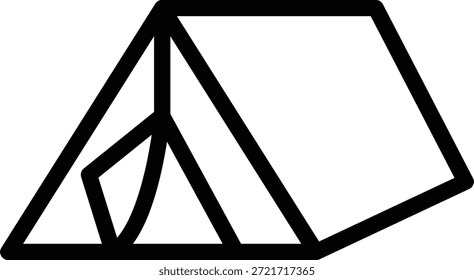 Diseño de Vector Campamento de refugiados Estilo de icono