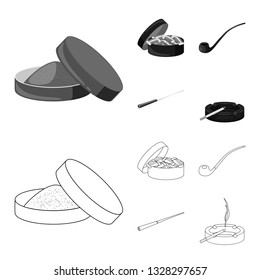 Vector design of refuse and stop logo. Set of refuse and habit vector icon for stock.