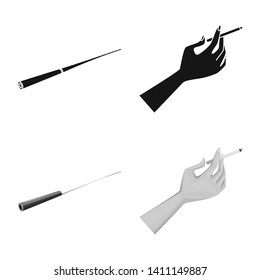Vector design of refuse and stop logo. Collection of refuse and habit vector icon for stock.