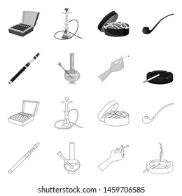 Vector design of refuse and stop sign. Set of refuse and habit stock symbol for web.