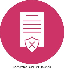 Vectordesign-abgelehnter Symbolstil